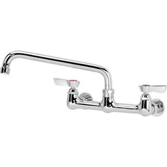 Krowne - Wall Mount, Service Sink Faucet without Spray - Two Handle, Blade Handle, Standard Spout, No Drain - Eagle Tool & Supply