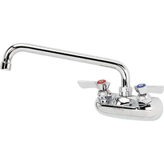 Krowne - Wall Mount, Service Sink Faucet without Spray - Two Handle, Color Coded Handle, Standard Spout, No Drain - Eagle Tool & Supply