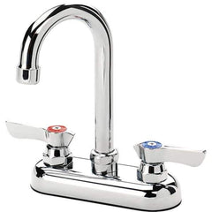 Krowne - Deck Mount, Bar and Hospitality Faucet without Spray - Two Handle, Color Coded Handle, Gooseneck Spout, No Drain - Eagle Tool & Supply