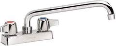 Krowne - Deck Mount, Bar and Hospitality Faucet without Spray - Two Handle, Color Coded Handle, Standard Spout, No Drain - Eagle Tool & Supply