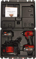 Chicago Pneumatic - 3/8" Drive 20 Volt Pistol Grip Cordless Impact Wrench & Ratchet - 2,400 RPM, 150 Ft/Lb Torque, 2 Lithium-Ion Batteries Included - Eagle Tool & Supply