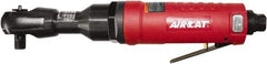 AIRCAT - 3/8" Drive, 600 RPM, 80 Ft/Lb Torque Ratchet Wrench - Inline Handle, 4 CFM, 90 psi, 1/4" NPT Inlet - Eagle Tool & Supply