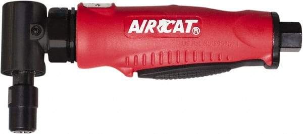 AIRCAT - 1/4" Collet, Angle Handle, Angle Air Die Grinder - 20,000 RPM, Rear Exhaust, 6 CFM, 0.5 hp, 90 psi, 1/4" Inlet - Eagle Tool & Supply