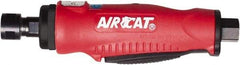 AIRCAT - 1/4" Collet, Straight Handle, Straight Air Die Grinder - 22,000 RPM, Rear Exhaust, 6 CFM, 0.5 hp, 90 psi, 1/4" Inlet - Eagle Tool & Supply