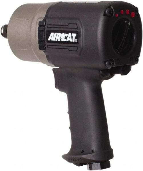 AIRCAT - 3/4" Drive, 6,500 RPM, 1,400 Ft/Lb Torque Impact Wrench - Pistol Grip Handle, 1,300 IPM, 8 CFM, 90 psi, 3/8" NPT Inlet - Eagle Tool & Supply