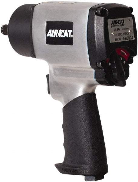 AIRCAT - 1/2" Drive, 9,000 RPM, 800 Ft/Lb Torque Impact Wrench - Pistol Grip Handle, 1,200 IPM, 8 CFM, 90 psi, 1/4" NPT Inlet - Eagle Tool & Supply