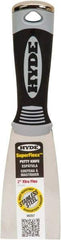 Hyde Tools - 2" Wide Spring Blade Stainless Steel Putty Knife - Flexible, Plastic Handle - Eagle Tool & Supply