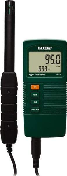 Extech - Thermometer/Hygrometers & Barometers Type: Hygrometer Minimum Relative Humidity (%): 10 - Eagle Tool & Supply