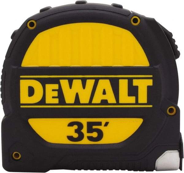 DeWALT - 35' x 1-1/4" Tape Measure - 1/16" Graduation, Inch Graduation Style - Eagle Tool & Supply