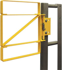 FabEnCo - Carbon Steel Self Closing Rail Safety Gate - Fits 31 to 33-1/2" Clear Opening, 25" Wide x 42" Door Height, - Eagle Tool & Supply