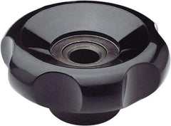 Elesa - 3.9" Head Diam, 6 Point Lobed Knob - 1/2" Hole, Duroplast - Eagle Tool & Supply