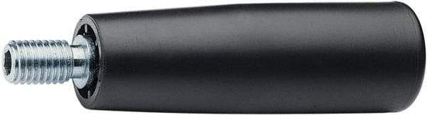 Elesa - M8 Threaded Stem, Revolving Handwheel & Machine Handle - High Impact Polypropylene Traditional Handle, 0.59" Long Steel Stem, 2.56" Handle Length - Eagle Tool & Supply