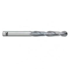 7/16" Dia. - 6" OAL - Bright CBD - Ball End SE EM - 2 FL - Eagle Tool & Supply