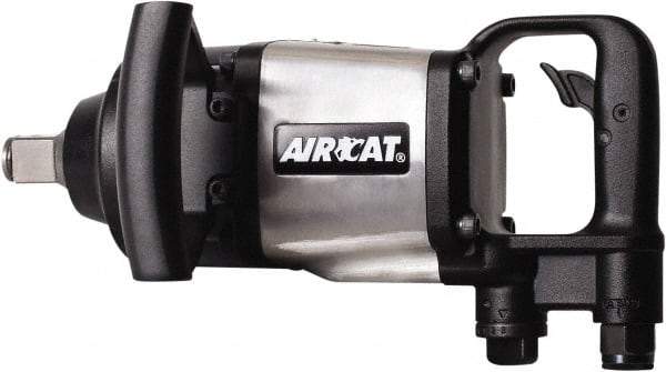 AIRCAT - 1" Drive, 5,000 RPM, 1,800 Ft/Lb Torque Impact Wrench - D-Handle, 1,400 IPM, 12 CFM, 90 psi, 1/2" NPT Inlet - Eagle Tool & Supply