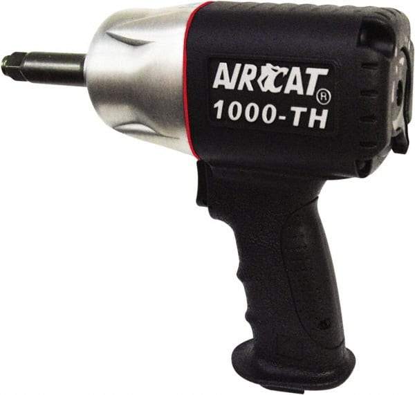 AIRCAT - 1/2" Drive, 8,000 RPM, 800 Ft/Lb Torque Impact Wrench - Pistol Grip Handle, 1,300 IPM, 8 CFM, 90 psi, 1/4" NPT Inlet - Eagle Tool & Supply