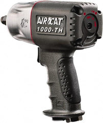 AIRCAT - 1/2" Drive, 8,000 RPM, 800 Ft/Lb Torque Impact Wrench - Pistol Grip Handle, 1,300 IPM, 8 CFM, 90 psi, 1/4" NPT Inlet - Eagle Tool & Supply