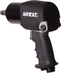 AIRCAT - 1/2" Drive, 9,500 RPM, 725 Ft/Lb Torque Impact Wrench - Pistol Grip Handle, 1,600 IPM, 8 CFM, 90 psi, 1/4" NPT Inlet - Eagle Tool & Supply