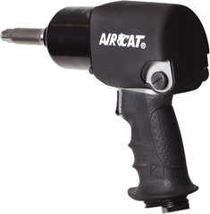 AIRCAT - 1/2" Drive, 9,500 RPM, 725 Ft/Lb Torque Impact Wrench - Pistol Grip Handle, 1,600 IPM, 8 CFM, 90 psi, 1/4" NPT Inlet - Eagle Tool & Supply