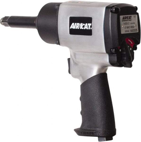 AIRCAT - 1/2" Drive, 9,000 RPM, 800 Ft/Lb Torque Impact Wrench - Pistol Grip Handle, 1,200 IPM, 8 CFM, 90 psi, 1/4" NPT Inlet - Eagle Tool & Supply