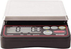 Rubbermaid - 2 Lb. Capacity, Digital Portion Control Scale - 0.1 and 1/8 oz. Graduation, 5-1/8 x 5-1/8" Platform - Eagle Tool & Supply