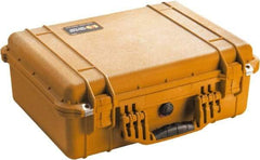 Pelican Products, Inc. - 15-49/64" Wide x 7-13/32" High, Clamshell Hard Case - Orange, Polyethylene - Eagle Tool & Supply
