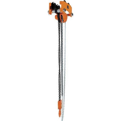 Vestil - 3 Ton Capacity Low Headroom Geared Trolley - 4" to 8" Flange Width - Eagle Tool & Supply