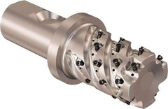 Seco - 40mm Cutting Diam, 32mm Shank Diam, 8mm Max Depth of Cut, Straight Shank Indexable Copy End Mill - 4 Inserts, LOEX Insert, R217.94 Toolholder - Eagle Tool & Supply