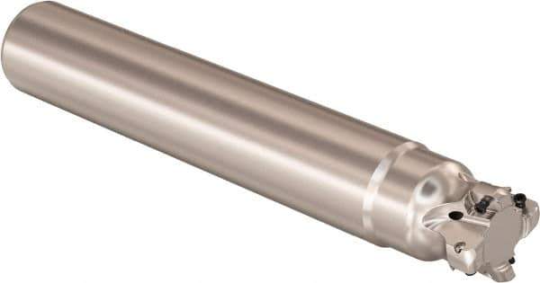 Seco - 32mm Cutting Diam, 32mm Shank Diam, 0.9mm Max Depth of Cut, Straight Shank Indexable Copy End Mill - 4 Inserts, LOHT Insert, R217.21 Toolholder - Eagle Tool & Supply