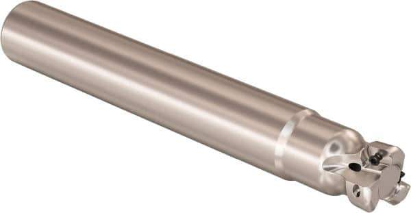 Seco - 25mm Cutting Diam, 25mm Shank Diam, 0.9mm Max Depth of Cut, Straight Shank Indexable Copy End Mill - 3 Inserts, LOHT Insert, R217.21 Toolholder - Eagle Tool & Supply