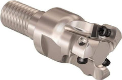 Seco - 5/8" Cutting Diam, 0.32mm Max Depth of Cut, Modular Connection Indexable Copy End Mill - 3 Inserts, LPHT Insert, R217.21 Toolholder - Eagle Tool & Supply