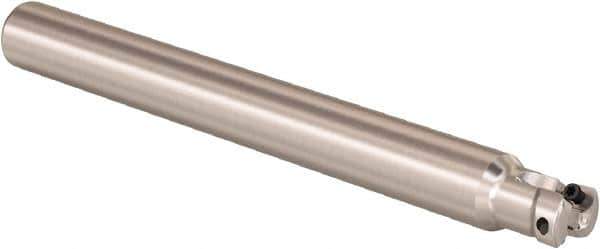 Seco - 1/2" Cutting Diam, 1/2" Shank Diam, 0.32mm Max Depth of Cut, Straight Shank Indexable Copy End Mill - 2 Inserts, LPHT Insert, R217.21 Toolholder - Eagle Tool & Supply