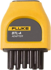 Fluke - Yellow/Black Electrical Test Equipment Adapter - Use with Fluke 500 Series Battersy Analyzers - Eagle Tool & Supply