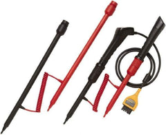 Fluke - Red/Black Electrical Test Equipment Probe Set - Use with Fluke BT520 Battersy Analyzers - Eagle Tool & Supply