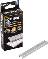 Stanley Bostitch - 1/4" Leg Length, Steel Standard Staples - 20 Sheet Capacity, For Use with All Standard Full-Strip Staplers - Eagle Tool & Supply