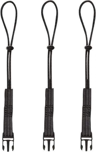 Ergodyne - 12-1/2" Tool Lanyard - Loop Connection, 13" Extended Length, Black - Eagle Tool & Supply