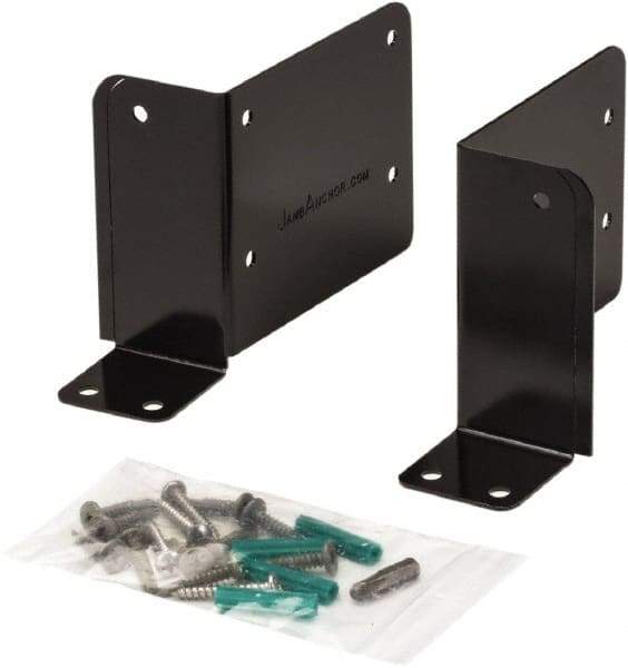 Door Innovation - 4-1/2;-2" Wide x 4" High, Electrostatic Powdered, Door Reinforcer - 1-3/4" Thick Door, Use with Left & Right Side Aluminum Door Jamb - Eagle Tool & Supply