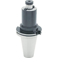 Parlec - CAT50 Dual Contact Taper Shank 19.05mm Pilot Diam Shell Mill Holder - 88.9mm Flange to Nose End Projection, 44.45mm Nose Diam, Through-Spindle Coolant - Exact Industrial Supply