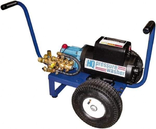 PRO-SOURCE - Electric, 25 Amp, 5 hp, 2,000 psi, 3.5 GPM, Cold Water Pressure Washer - General Triplex Ceramic Plunger, 25' x 3/8" Hose, 220 Max Volts - Eagle Tool & Supply