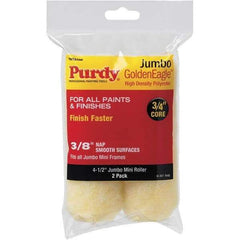 Purdy - 3/8" Nap, 4-1/2" Wide Paint Roller Cover - Semi-Smooth Texture, High Density Polyester - Eagle Tool & Supply