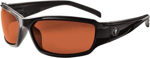 Ergodyne - Copper Lenses, Framed Polarized Glasses - Uncoated Lenses, Size Universal, Wrap Around - Eagle Tool & Supply