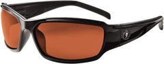 Ergodyne - Copper Lenses, Framed Polarized Glasses - Uncoated Lenses, Size Universal, Wrap Around - Eagle Tool & Supply