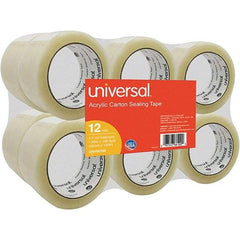 UNIVERSAL - 48mm Wide x 1.7mm Thick x 100m Long, 66100 Box Sealing & Label Protection Tape - Clear - Eagle Tool & Supply