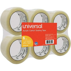 UNIVERSAL - 48mm Wide x 1.7mm Thick x 100m Long, 63120 Box Sealing & Label Protection Tape - Clear - Eagle Tool & Supply