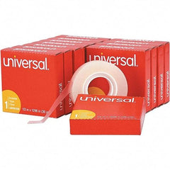UNIVERSAL - 1/2" Wide x 1mm Thick x 36 yds Long, 81236VP Box Sealing & Label Protection Tape - Clear - Eagle Tool & Supply