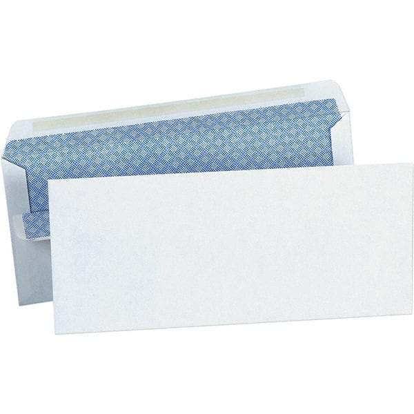 Universal One - 4.13" Long x 9.63" Wide Self Seal Business Envelope - White - Eagle Tool & Supply