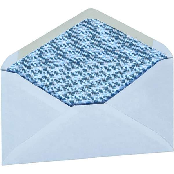 UNIVERSAL - 3-3/4" Long x 6.34" Wide Gummed Flap Security Envelope - White - Eagle Tool & Supply