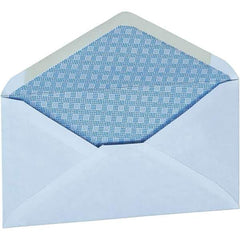 UNIVERSAL - 3-3/4" Long x 6.34" Wide Gummed Flap Security Envelope - White - Eagle Tool & Supply