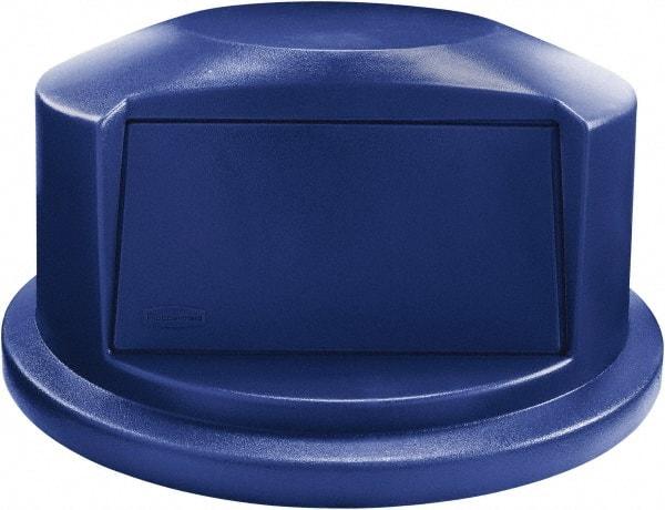 Rubbermaid - Dome Lid for Use with 44 Gal Round Trash Cans - Blue, For Brute Trash Cans - Eagle Tool & Supply