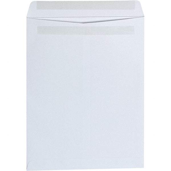 Universal One - 2.38" Long x 10-1/4" Wide Self Seal White Catalog Envelope - White - Eagle Tool & Supply