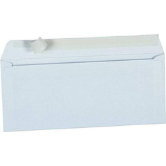 Universal One - 3-7/8" Long x 9.18" Wide Peel-Off Self-Seal Business Envelope - White - Eagle Tool & Supply